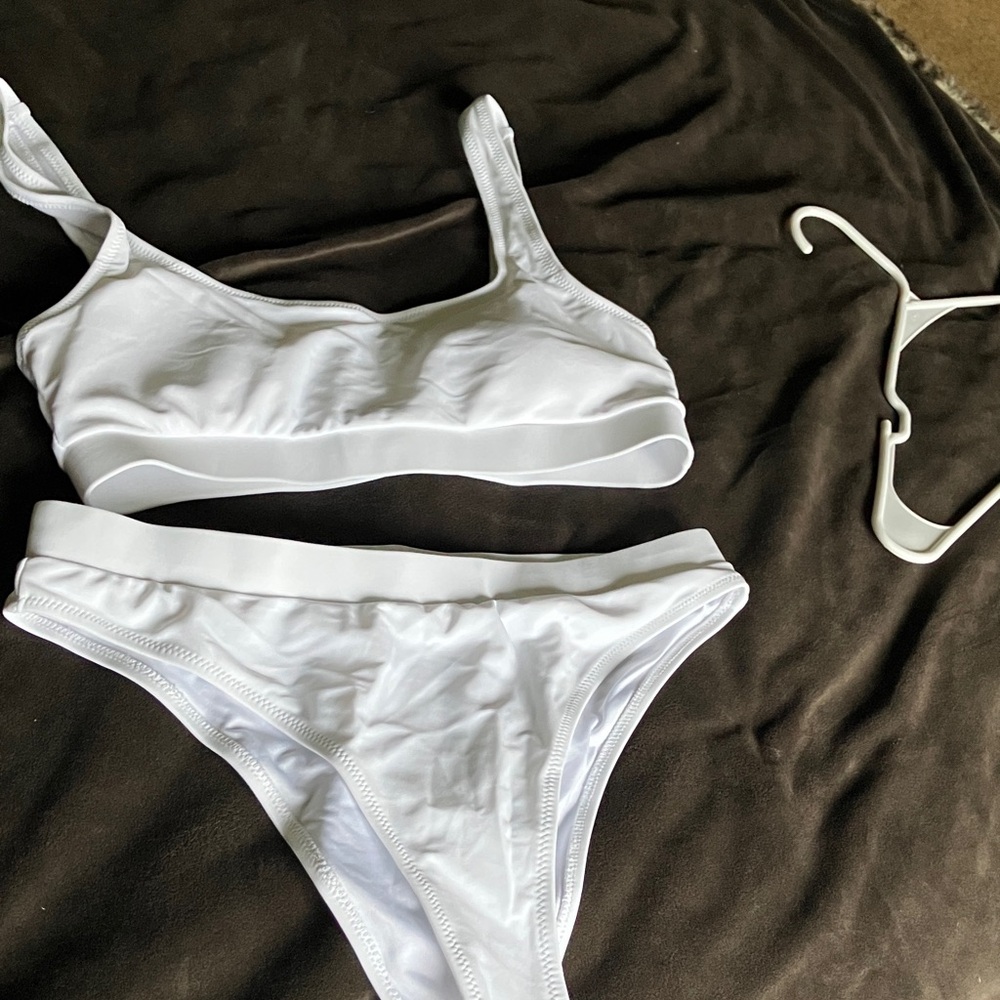 White Two-Piece Swim Bikini Set
